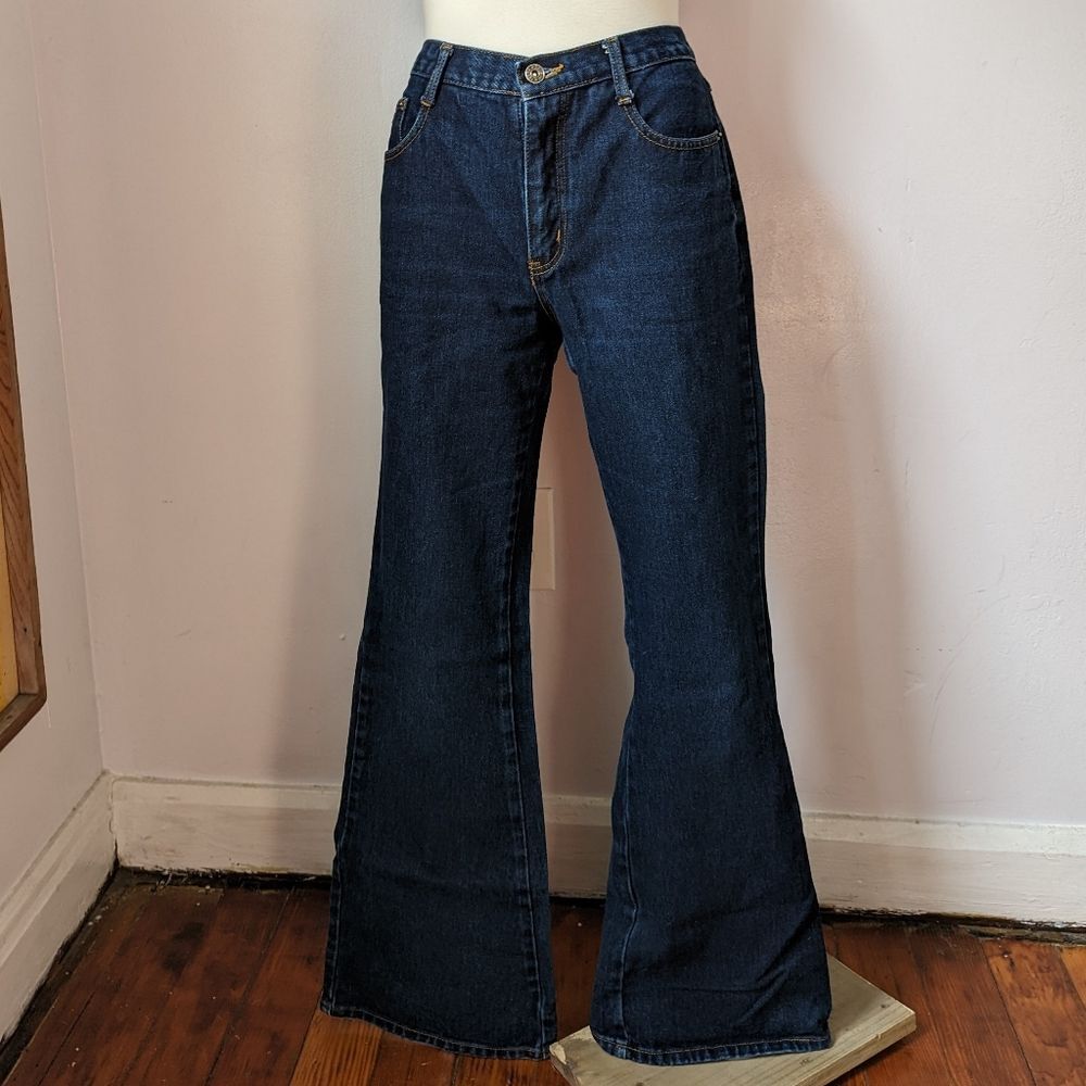 Vintage Y2K Dark Wash Bootcut Jeans by Zana Di Size 9